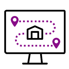 Icon - Kontraktlogistik - Route/ Transportation